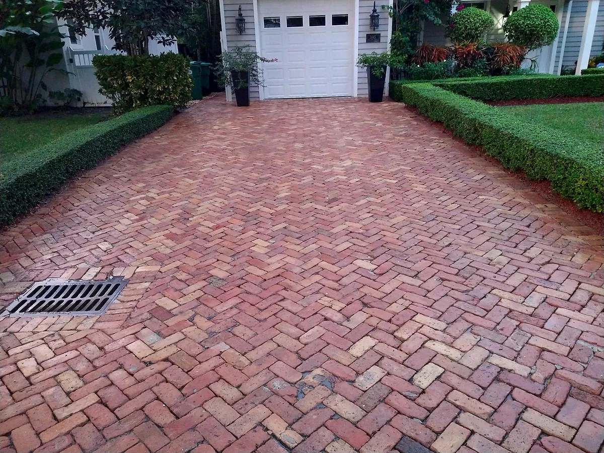 Paver Driveway by Spray & Wash in South Florida